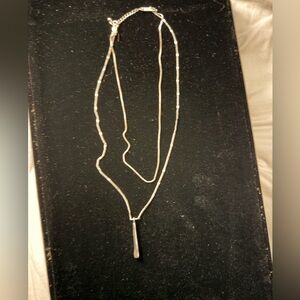 Chic Silver Pendant Necklace